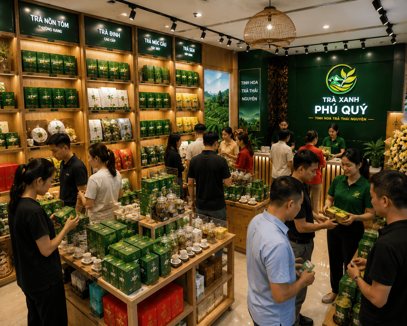 chè xanh thái nguyên tân cương - Trà Xanh Phú Quý