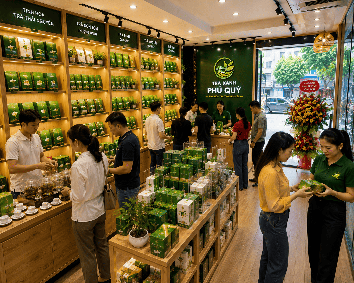chè xanh thái nguyên tân cương - Trà Xanh Phú Quý