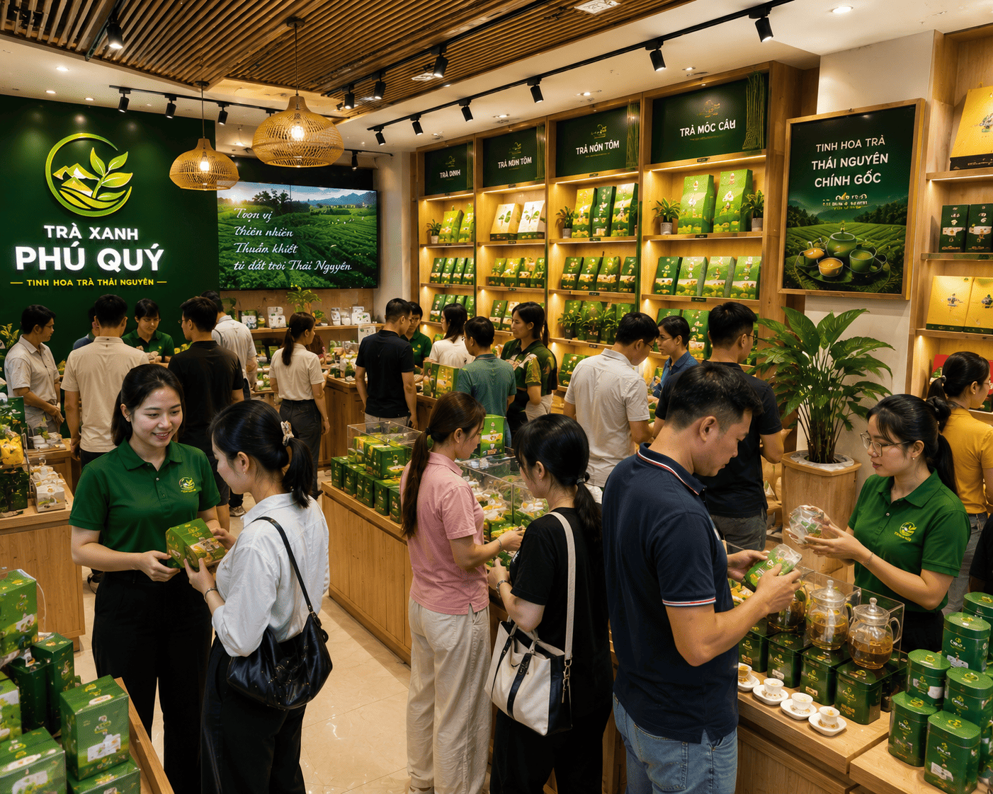 chè xanh thái nguyên tân cương - Trà Xanh Phú Quý