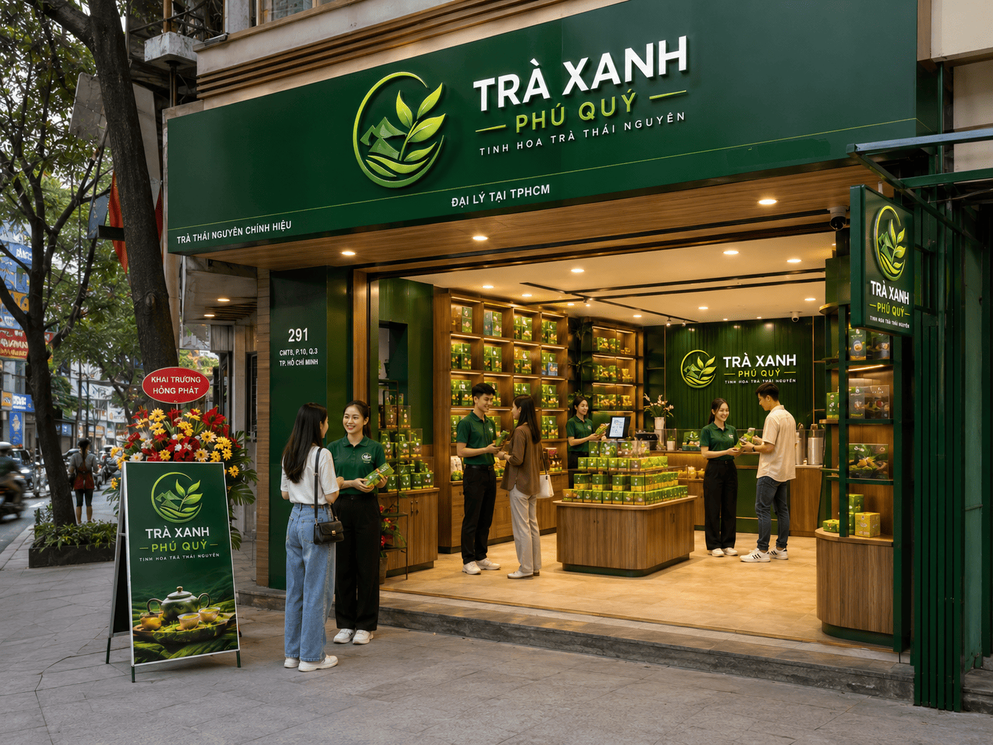 chè xanh thái nguyên TPHCM