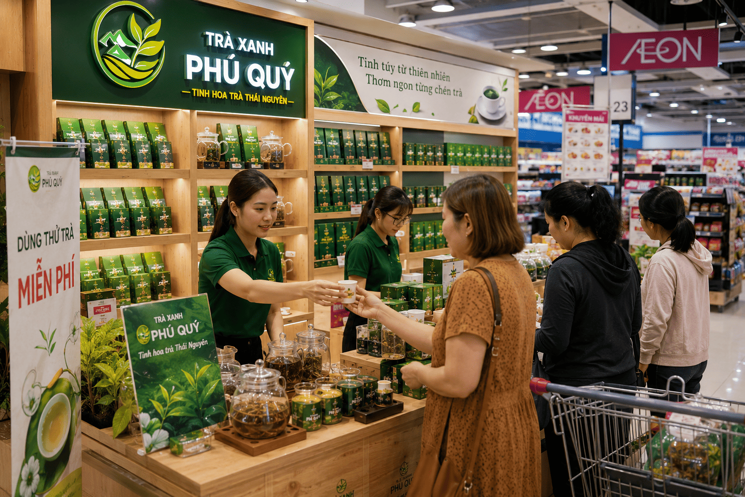 trà xanh phú quý - chè thái nguyên tân cương thượng hạng