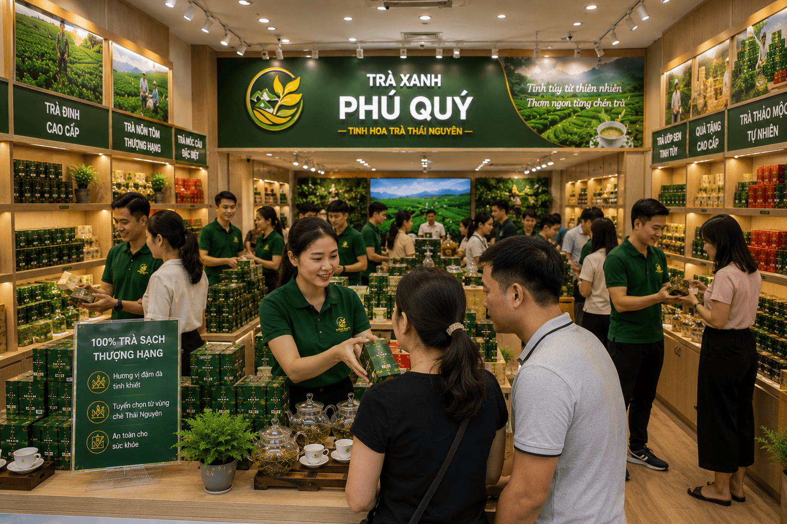 Đại Lý Chè Thái Nguyên - Trà Xanh Phú Quý